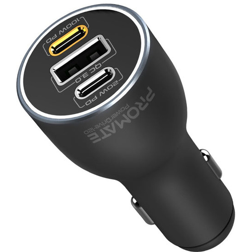 Promate PowerDrive-120 120W RapidCharge Car Charger