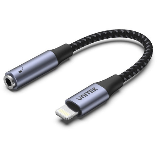 UNITEK M1208A Lightning to 3.5mm Headset Jack Adapter
