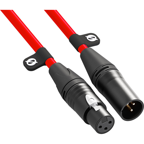RODE XLR Male to XLR Female Cable (Red, 3m)