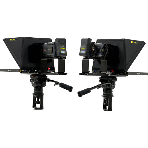 Ikan P2P Interview System with Two 19" High-Bright Teleprompters