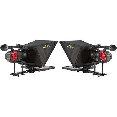 Ikan P2P Interview System with 2 x 17" Teleprompters and HDMI Cables