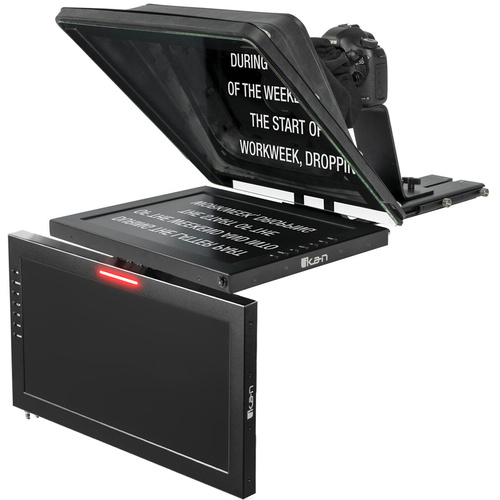 Ikan 17" High-Bright Teleprompter with 19" Widescreen Talent Monitor Kit