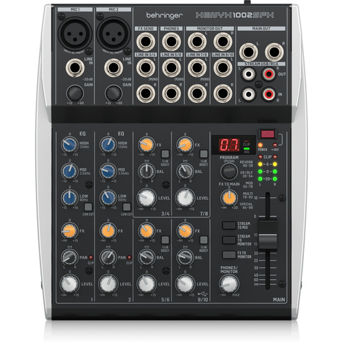 Behringer XENYX 1002 SFX Premium Analog 10-Input Mixer