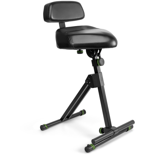Gravity GFMSEAT1BR Height Adjustable Stool with Foot and Backrest