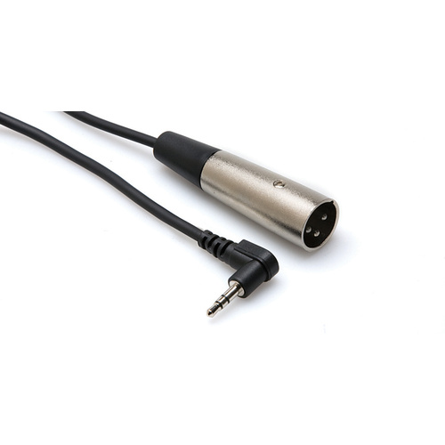Hosa XVM-105M Stereo 3.5mm Mini Angled Male to XLR Male Cable - 5'