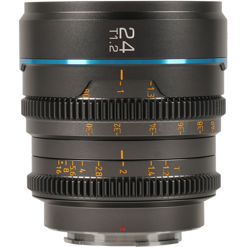 Sirui Nightwalker 24mm T1.2 S35 Cine Lens (X Mount, Gun Metal Grey)