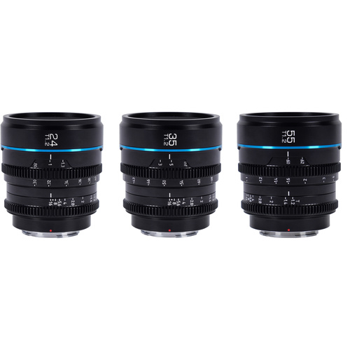 Sirui Nightwalker T1.2 S35 Cine Lens Set (RF Mount, Black)