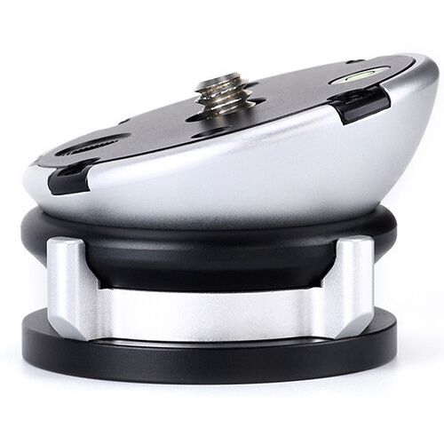 Sunwayfoto DYH-68 Leveling Base with Butterfly Collar (Silver)