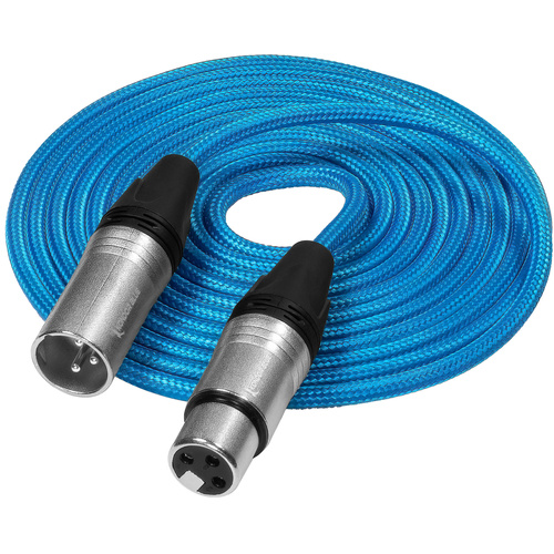 Kondor Blue 3-Pin XLR Male to 3-Pin XLR Female Audio Cable (3m)