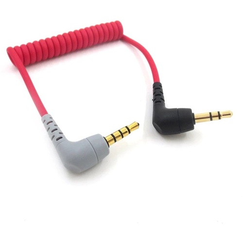 Titan SC7 for Rode TRS to TRRS Microphone Cable 3.5mm Male to Male Right Angle Patch Cable