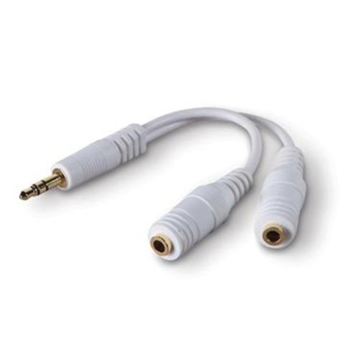 Belkin Speaker and Headphone Splitter (White)