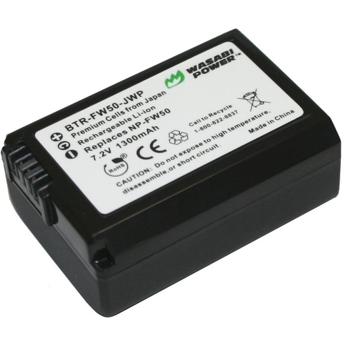 Wasabi NP-FW50 Power Battery for Sony (4 Pack)