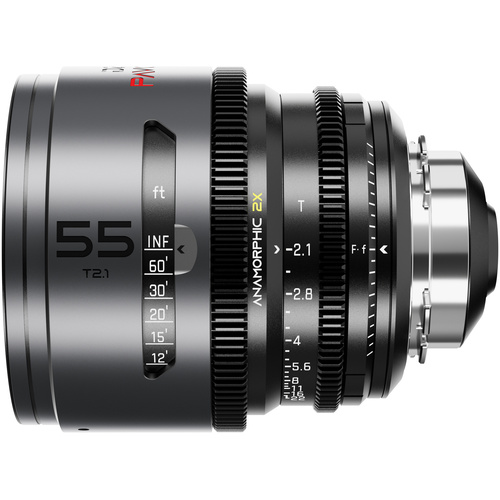 DZOFilm PAVO 55mm T2.1 2x Anamorphic Prime Lens (Neutral Coating, PL/EF Mount, Feet)