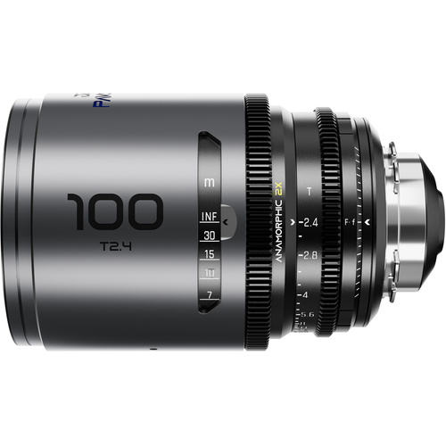 DZOFilm PAVO 100mm T2.4 2x Anamorphic Prime Lens (Blue Coating, PL/EF Mount, Meters)
