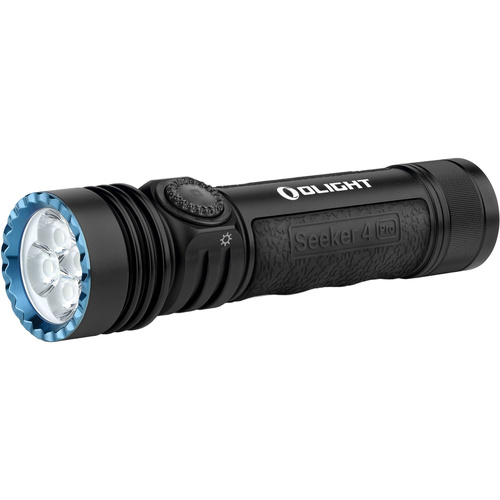 Olight Seeker 4 Pro Rechargeable LED Flashlight (Cool White LED, Black)