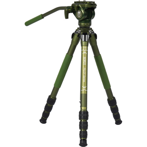Sirui CT04 Pilot Series Tripod with CT5 Fluid Head (Dark Green)