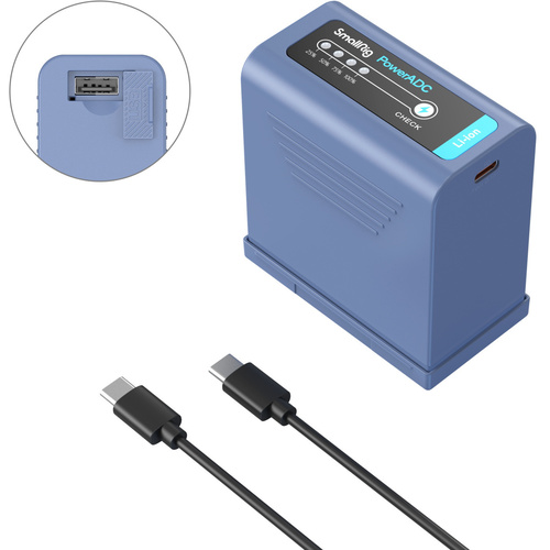 SmallRig 4267 NP-F970 USB-C Rechargeable Camera Battery