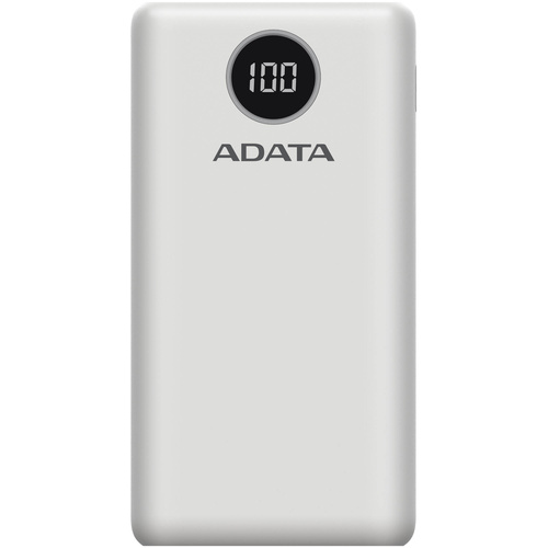 ADATA Technology P20000QCD Power Bank (20,000mAh, White)