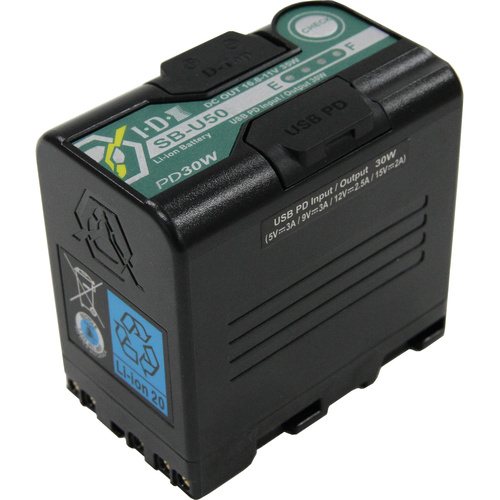 IDX System Technology SB-U50 PD Sony BP-U Lithium-Ion Battery (14.4V, 48Wh)