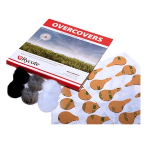 Rycote Overcovers (Black, Gray, and White, 6-Pack, 30 Stickies)