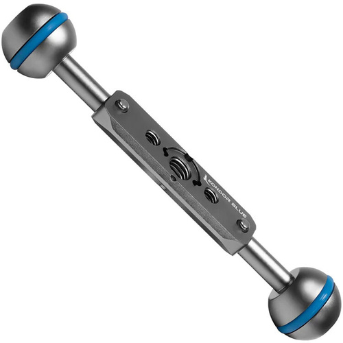 Kondor Blue Cine Magic Arm Extension Bar with Double Ball Head (6", Space Grey)