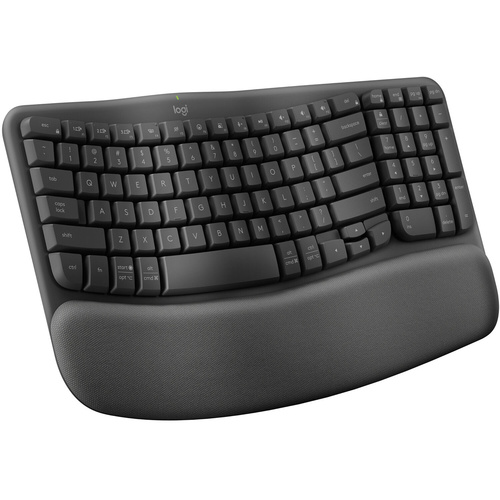 Logitech Wave Keys Wireless Ergonomic Keyboard (Graphite)
