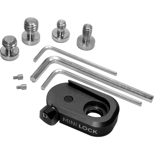 Kondor Blue Mini Lock Quick Release Plate (Female Receiver Only, Raven Black)