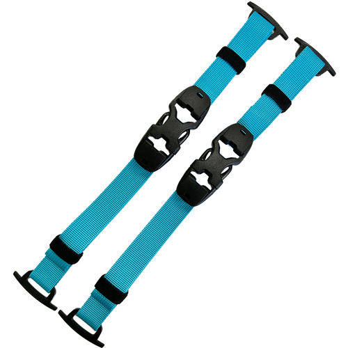 Summit Creative Front Buckle Straps for Tenzing Series Bags (Light Blue, 2 Pack)