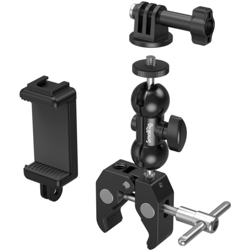 SmallRig 4373 Crab-Shaped Super Clamp with Ballhead Magic Arm
