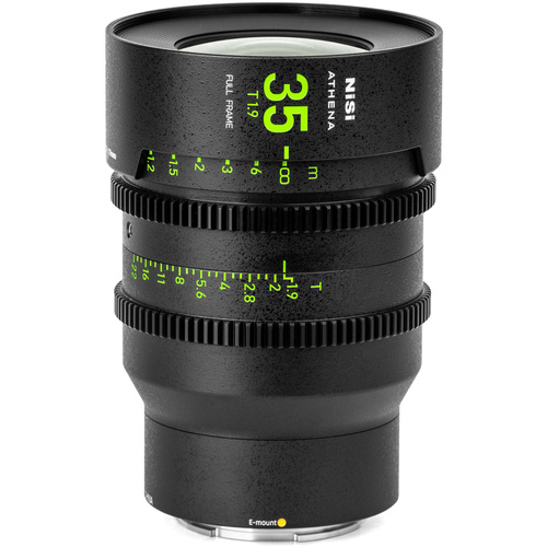 NiSi ATHENA PRIME 35mm T1.9 Full-Frame Lens (E Mount, No Drop-In Filter)