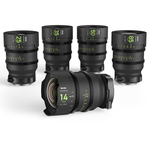 NiSi ATHENA PRIME T2.4/1.9 Full-Frame 5-Lens Kit (L Mount)