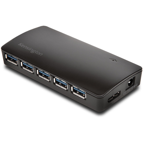 Kensington UH7000C USB 3.1 Gen 1 7-Port Hub and Charger (Black)