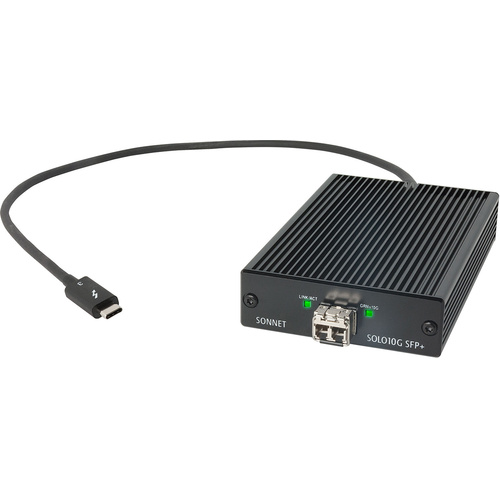 Sonnet Solo10G SFP+ Thunderbolt 3 to 10 Gigabit Ethernet Fanless Adapter