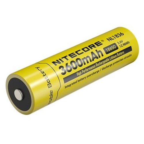 Nitecore NL1836 Li-Ion Rechargeable 18650 Battery (3,600mAh)