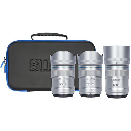 Sirui Sniper 23mm, 33mm and 56mm Lens Bundle (Z Mount, Silver)