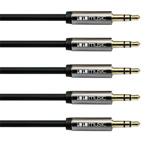 1010music 3.5mm TRS Patch Cable (60cm, 5 Pack)