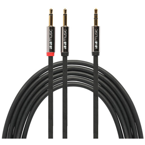 1010music 3.5mm to 2x 3.5mm Stereo Breakout Cable (1.4m, 3 Pack)