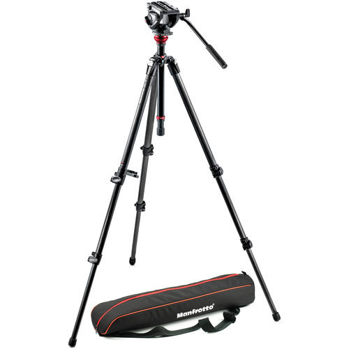 Manfrotto MVH500AH Fluid Head & 755CX3 Tripod with Carrying Bag
