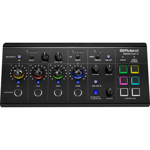 Roland BRIDGE CAST X Dual Bus Streaming Mixer and Video Capture