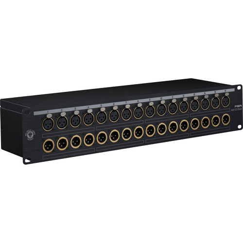 Black Lion Audio PBR XLR 32 DSub 16-In / 16-Out Patchbay