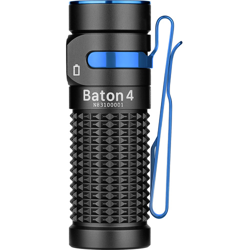 Olight Baton 4 Rechargeable Flashlight (Black)