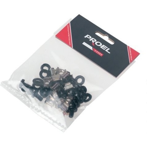 Proel 19" Rack Bolt Kit (Cagenut+Bolt +Washer) x12