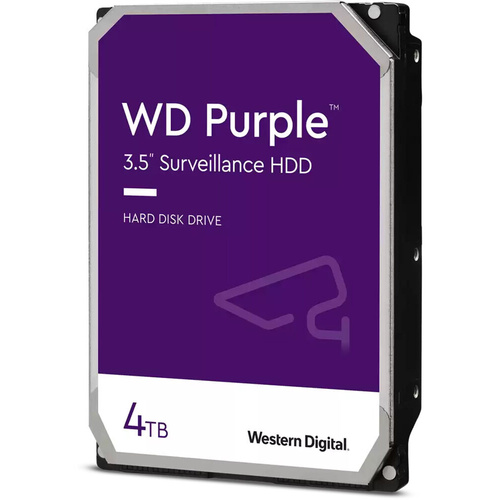 Western Digital 4TB Purple 5400 rpm SATA III 3.5" Internal Surveillance Hard Drive