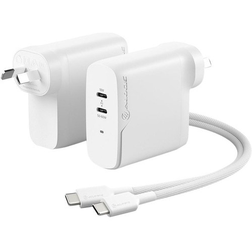 Alogic 2x 68W Rapid Power AC Adapter (White)