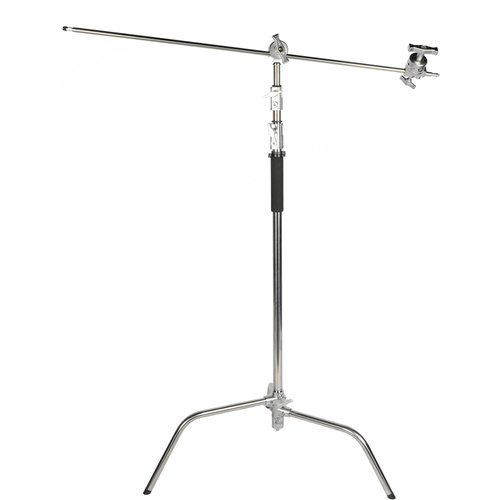 Sirui C-STAND-02 C-Stand with Boom Arm, Casters, and Sandbag (Chrome)
