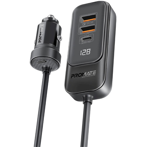 Promate GearHub 120W RapidCharge Car Charger