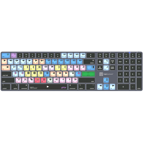 LogicKeyboard Titan Wireless Keyboard for AVID Media Composer (Mac, US English)