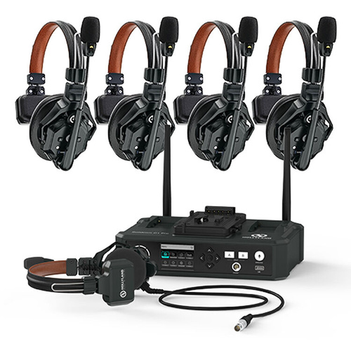 Hollyland Solidcom C1 Pro-Hub4S ENC 5-Person Full-Duplex Wireless Intercom System with Hub (1.9 GHz)