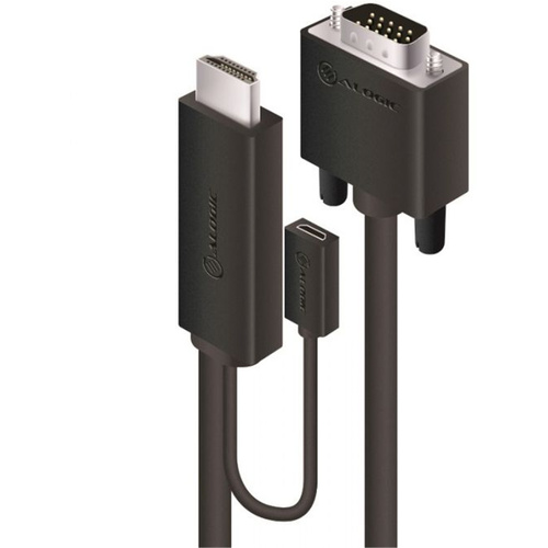 Alogic SmartConnect HDMI to VGA Cable with USB Power (2m)