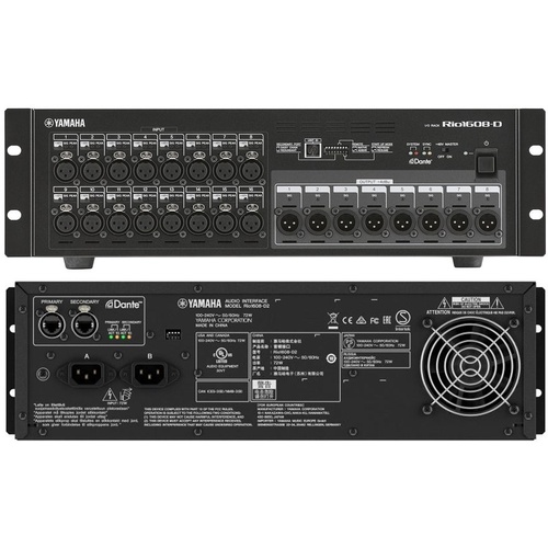 Yamaha RIO-1608-D2 16x8 Dante Stage Box